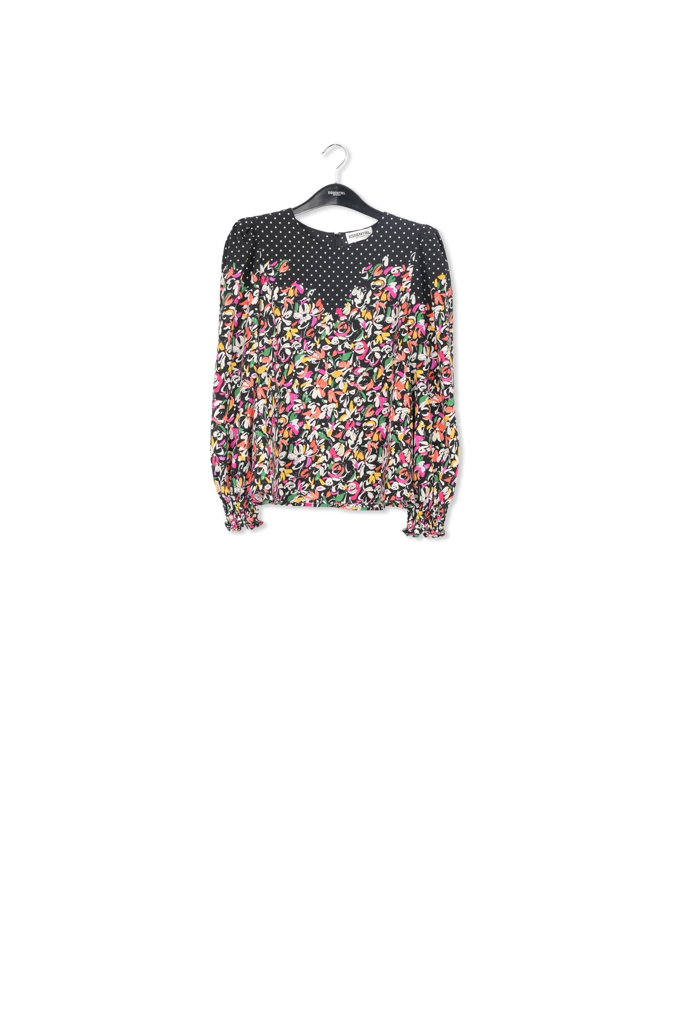 Colorful floral and polka-dot mixed-print top RE—SSENTIEL | Essentiel second hand