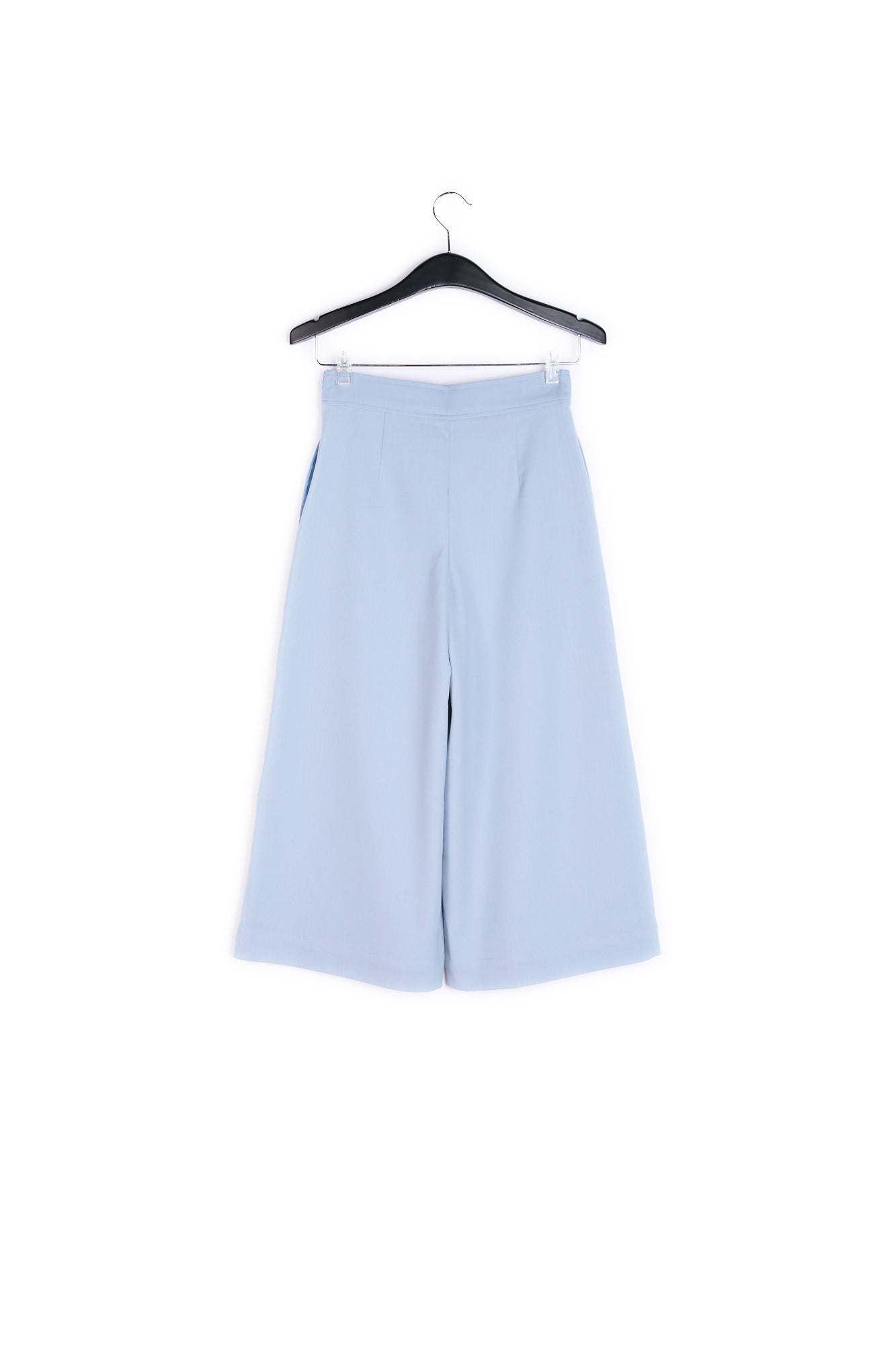 Light blue cropped wide-leg pants RE—SSENTIEL | Essentiel second hand