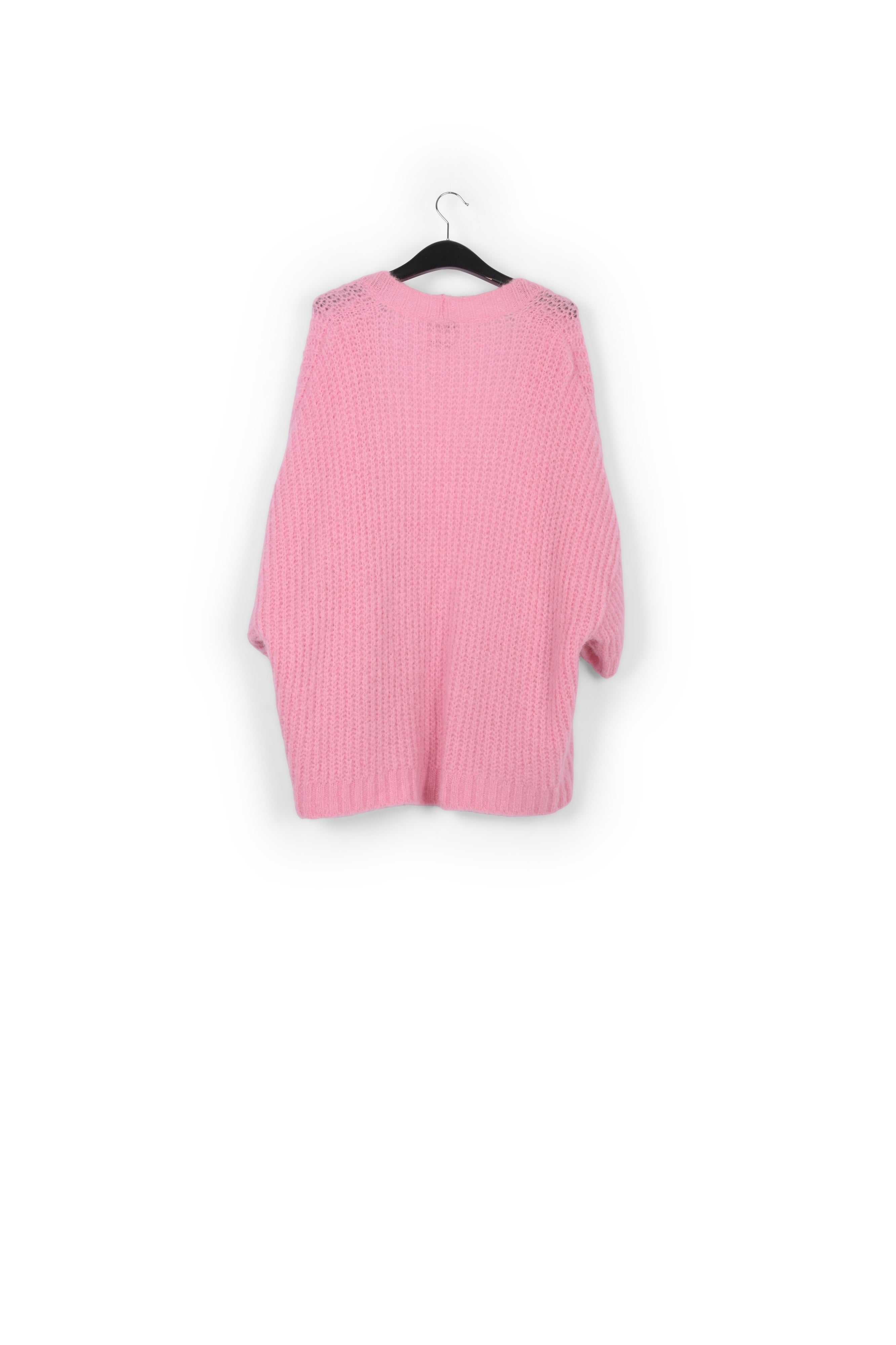 Cardigan rose à coupe boxy RE—SSENTIEL | Essentiel second hand