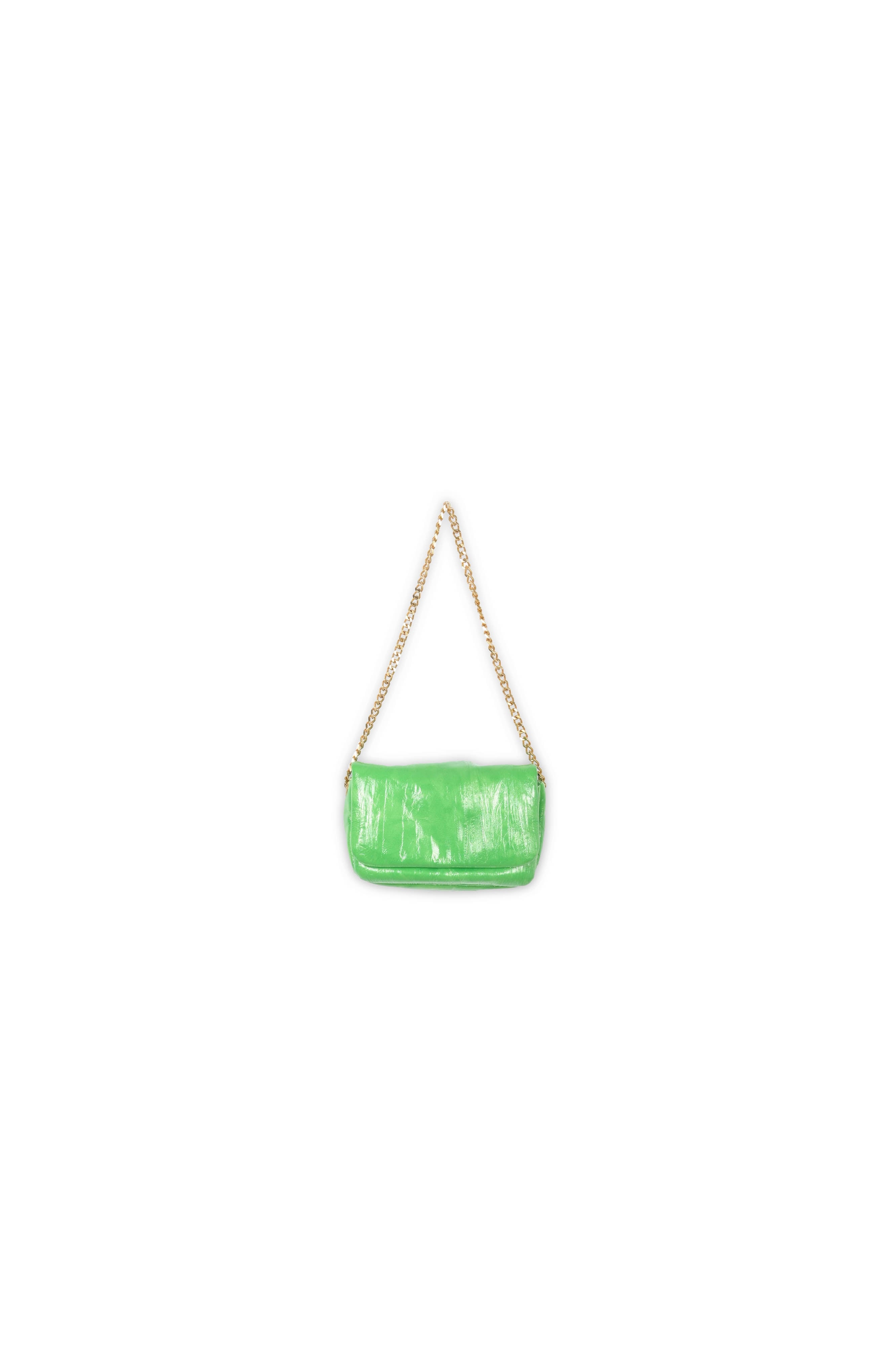 Glossy green shoulder bag RE—SSENTIEL | Essentiel second hand
