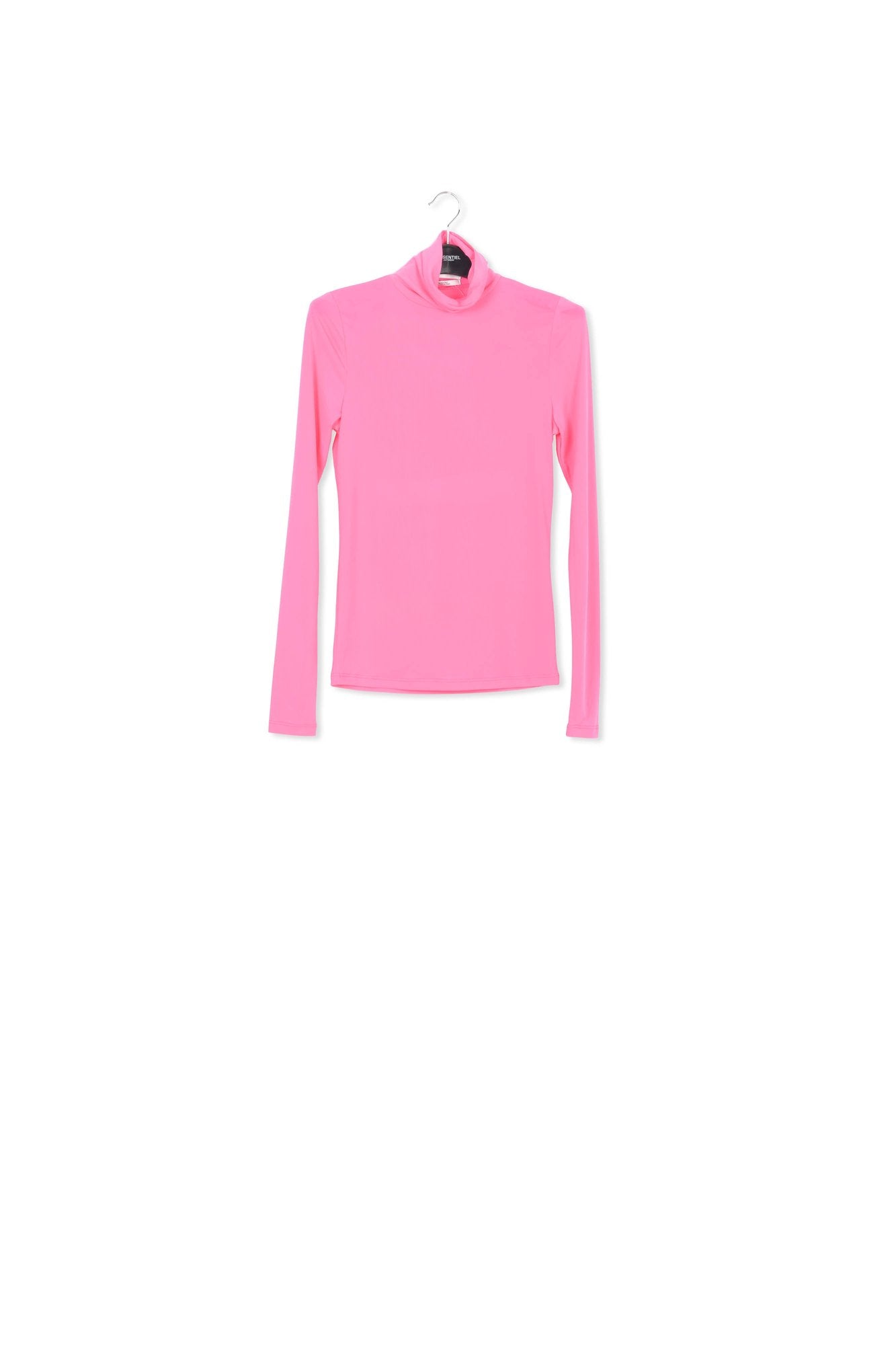 Neon pink slim-fit turtleneck top RE—SSENTIEL | Essentiel second hand