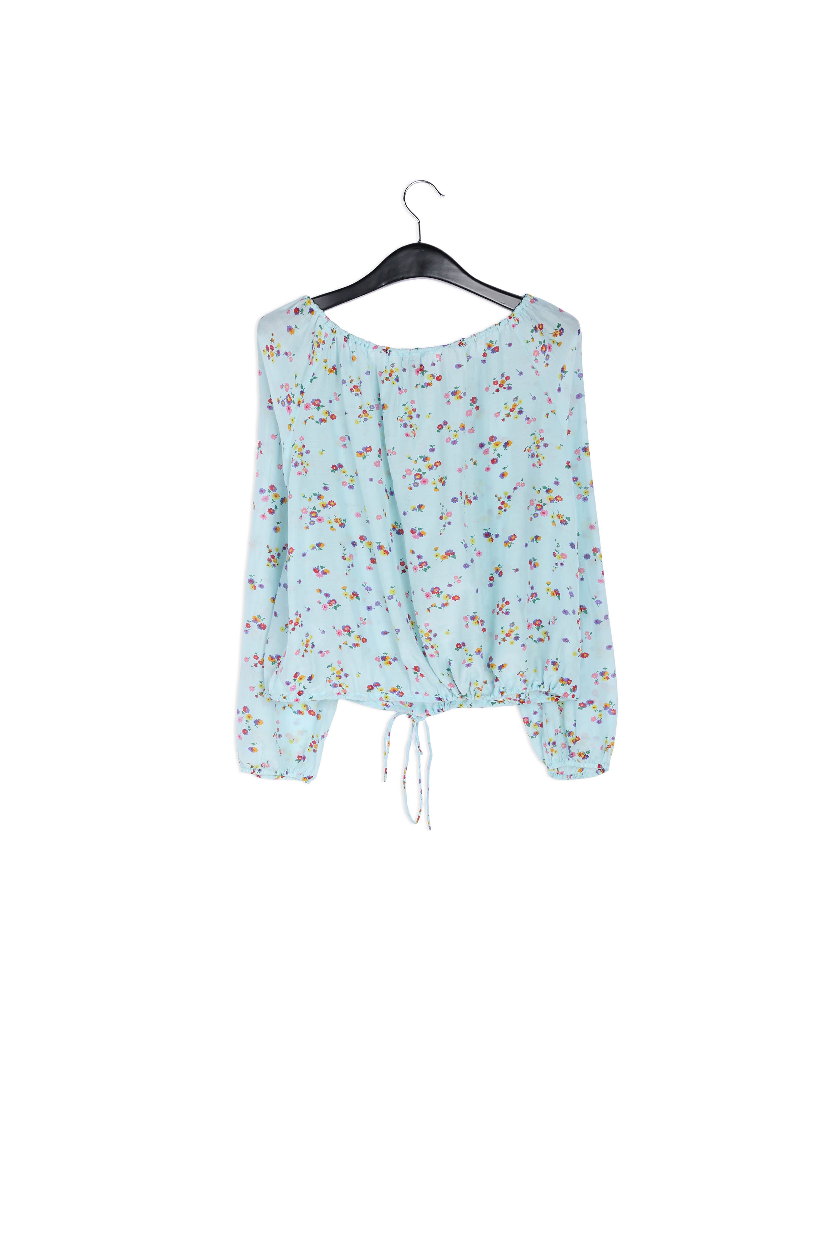Light blue floral blouse RE—SSENTIEL | Essentiel second hand