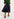 Donkerblauwe faux leren rok met A-lijn Faume - seconde main