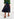 Donkerblauwe faux leren rok met A-lijn Faume - seconde main