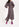 Robe maxi cache-cœur noire à imprimé floral Faume - seconde main