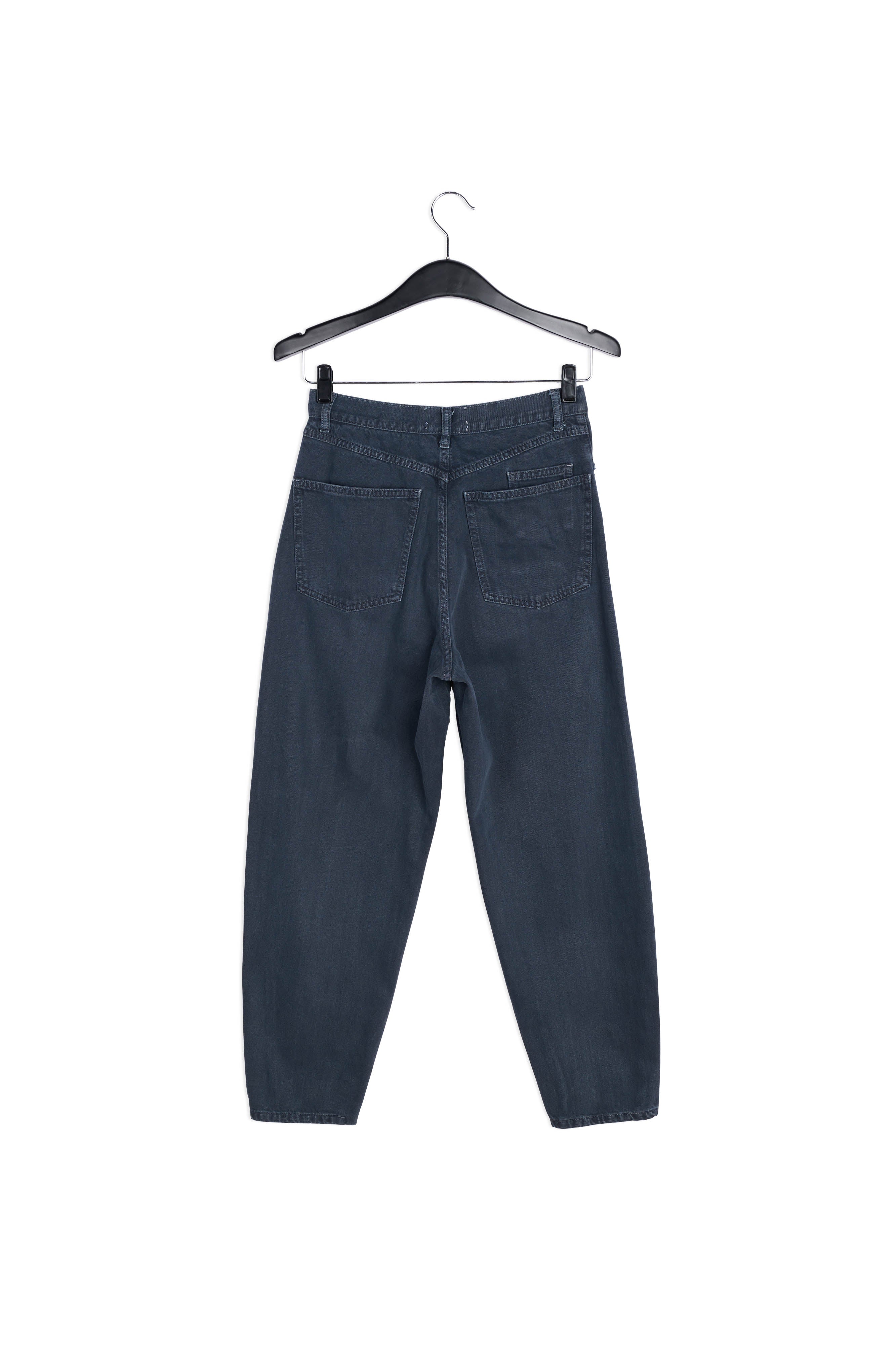 Black high waist loose-fit jeans RE—SSENTIEL | Essentiel second hand