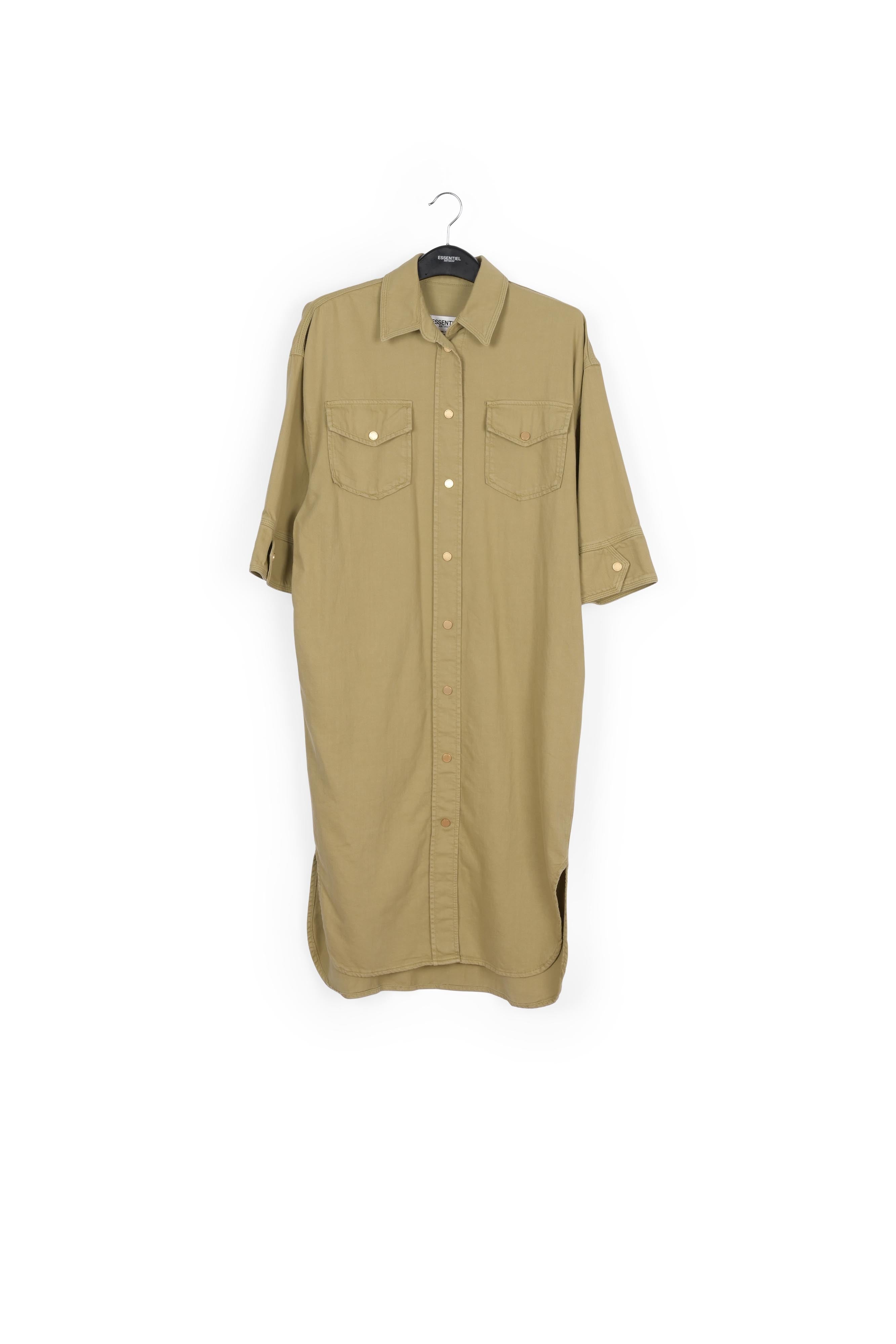 Beige denim shirt dress RE—SSENTIEL | Essentiel second hand
