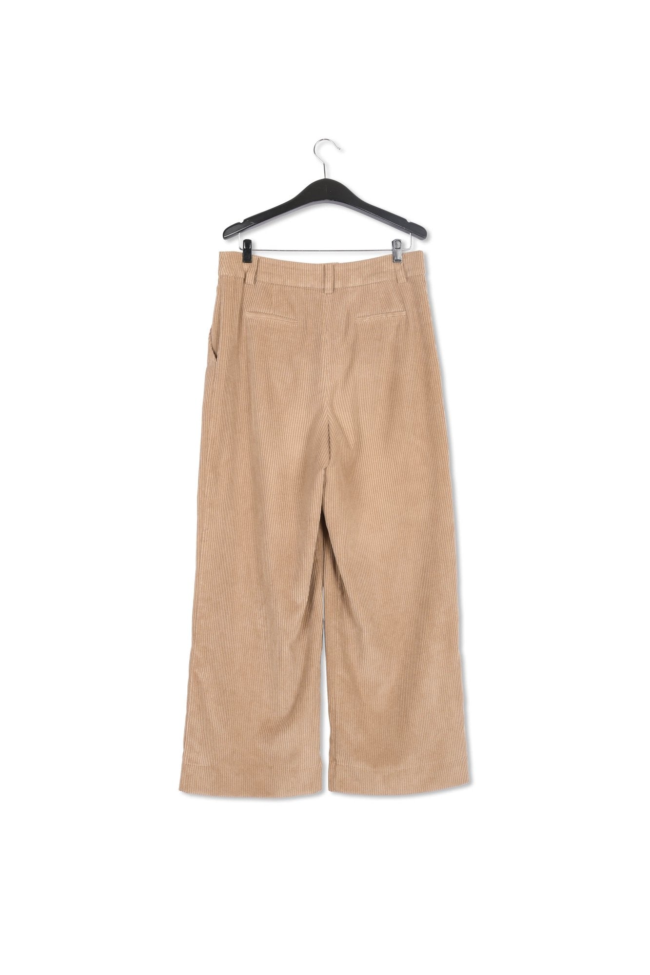 Camel corduroy wide-leg pants RE—SSENTIEL | Essentiel second hand