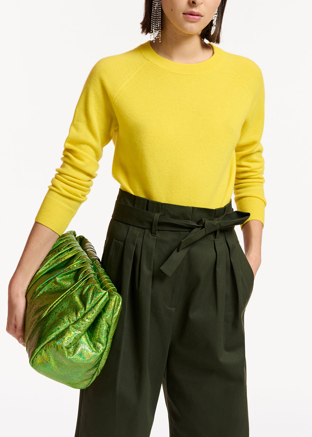 Pull jaune en cachemire RE—SSENTIEL | Essentiel second hand