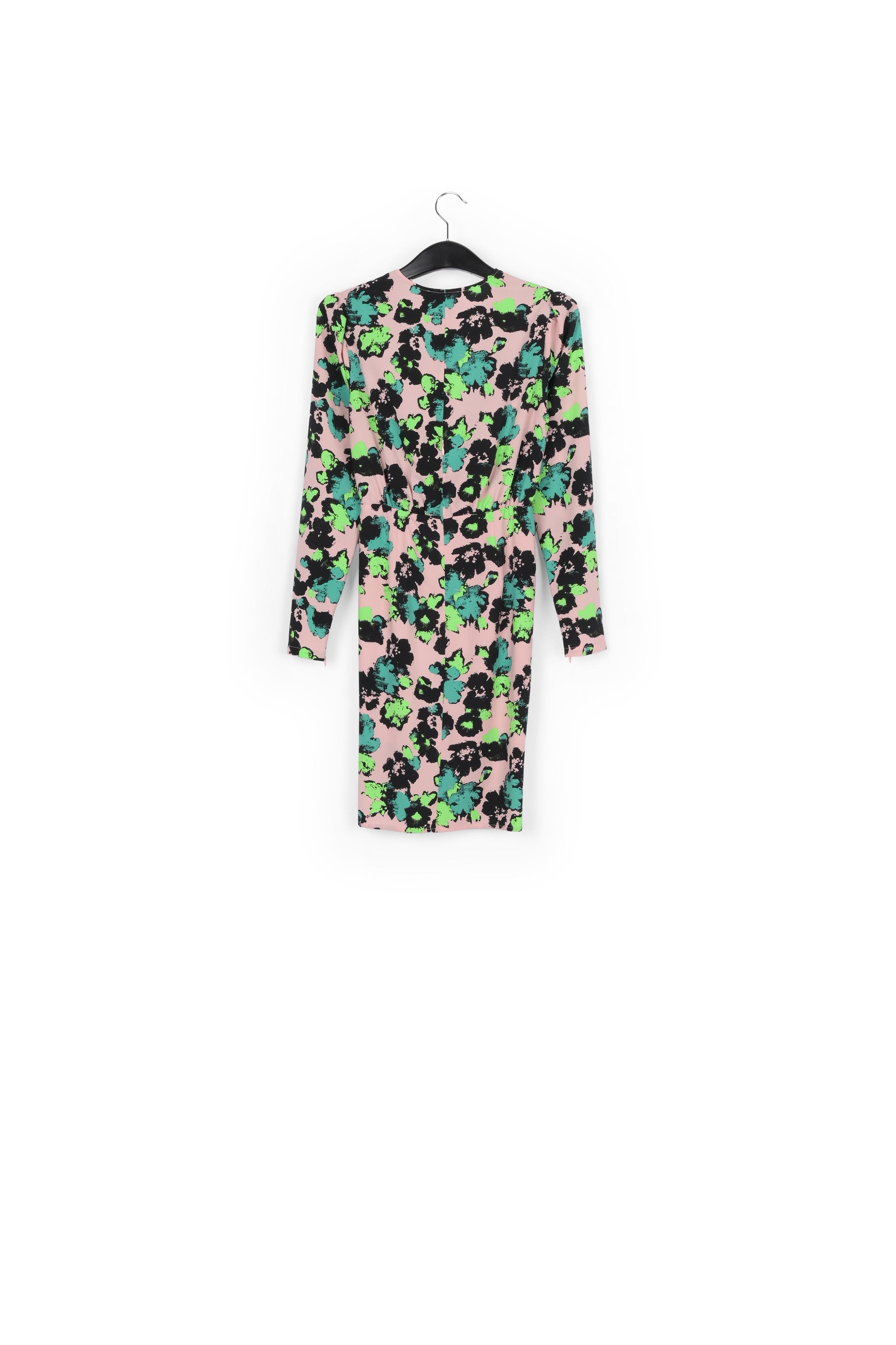 Pink floral mini wrap dress RE—SSENTIEL | Essentiel second hand