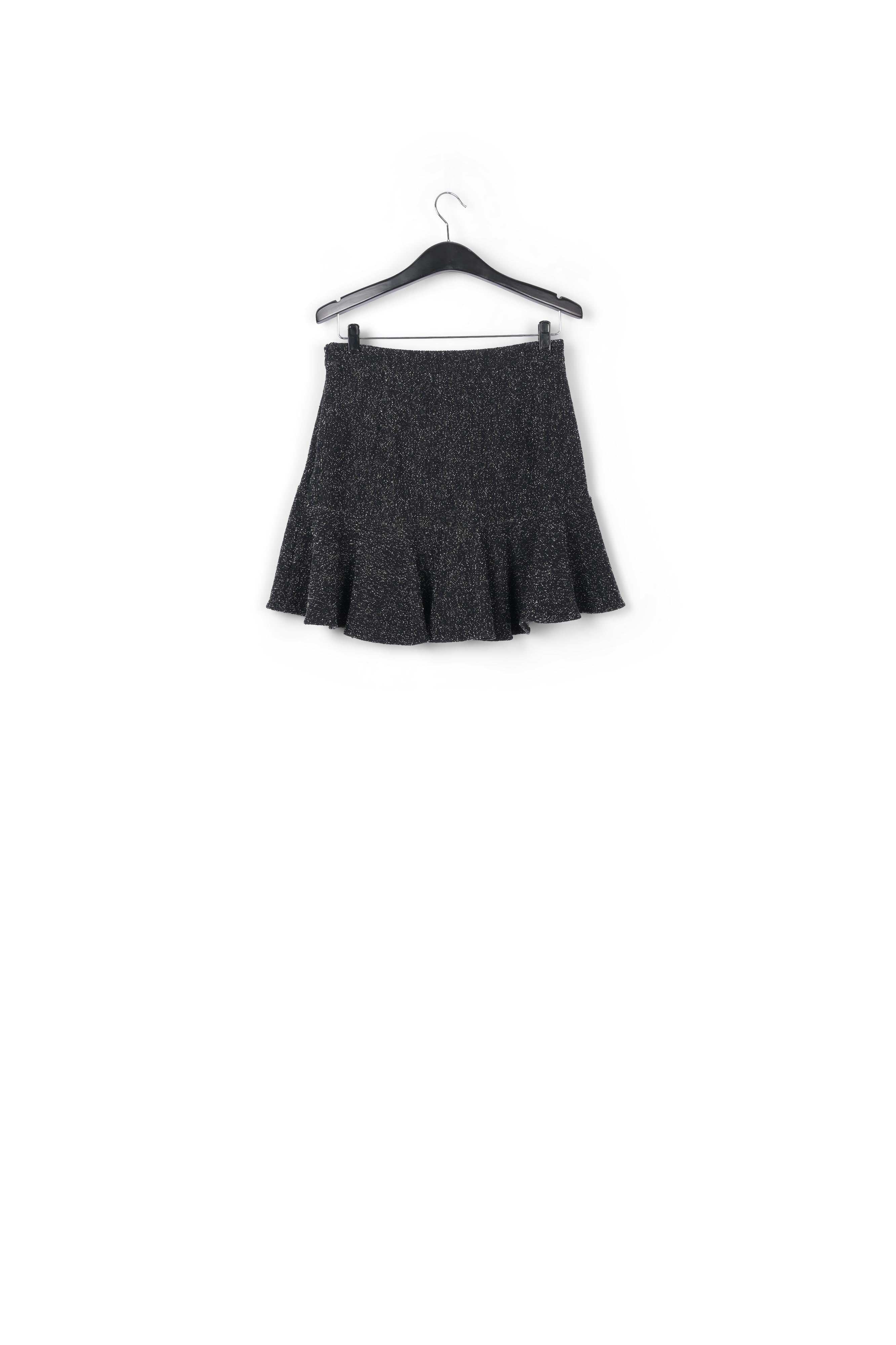 Zwarte minirok in bouclé RE—SSENTIEL | Essentiel second hand