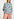 Light pink, blue and purple floral print oversized top Faume - seconde main