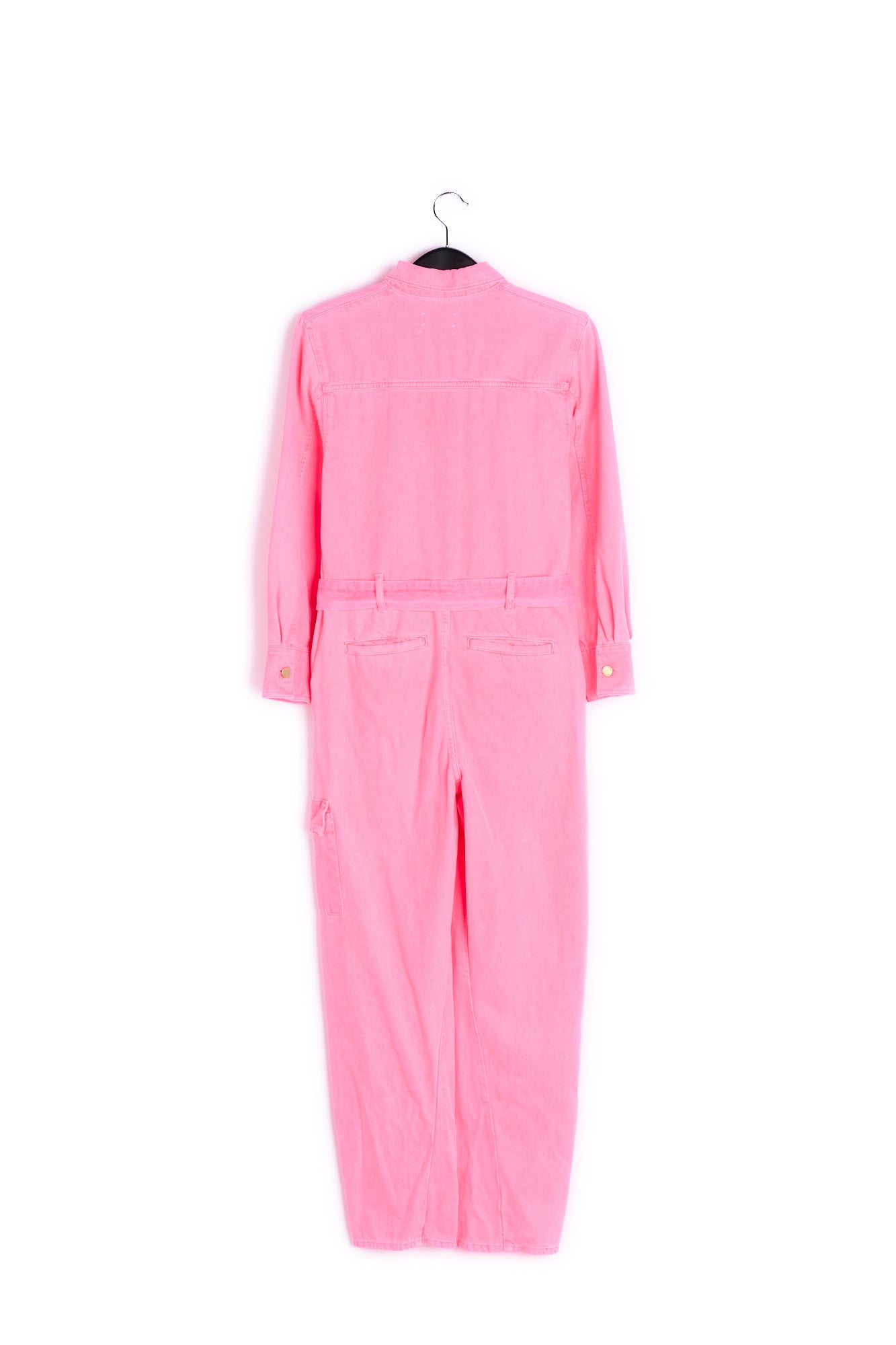 Neon pink denim jumpsuit RE—SSENTIEL | Essentiel second hand