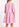 Mini robe trapèze rose en jean Faume - seconde main