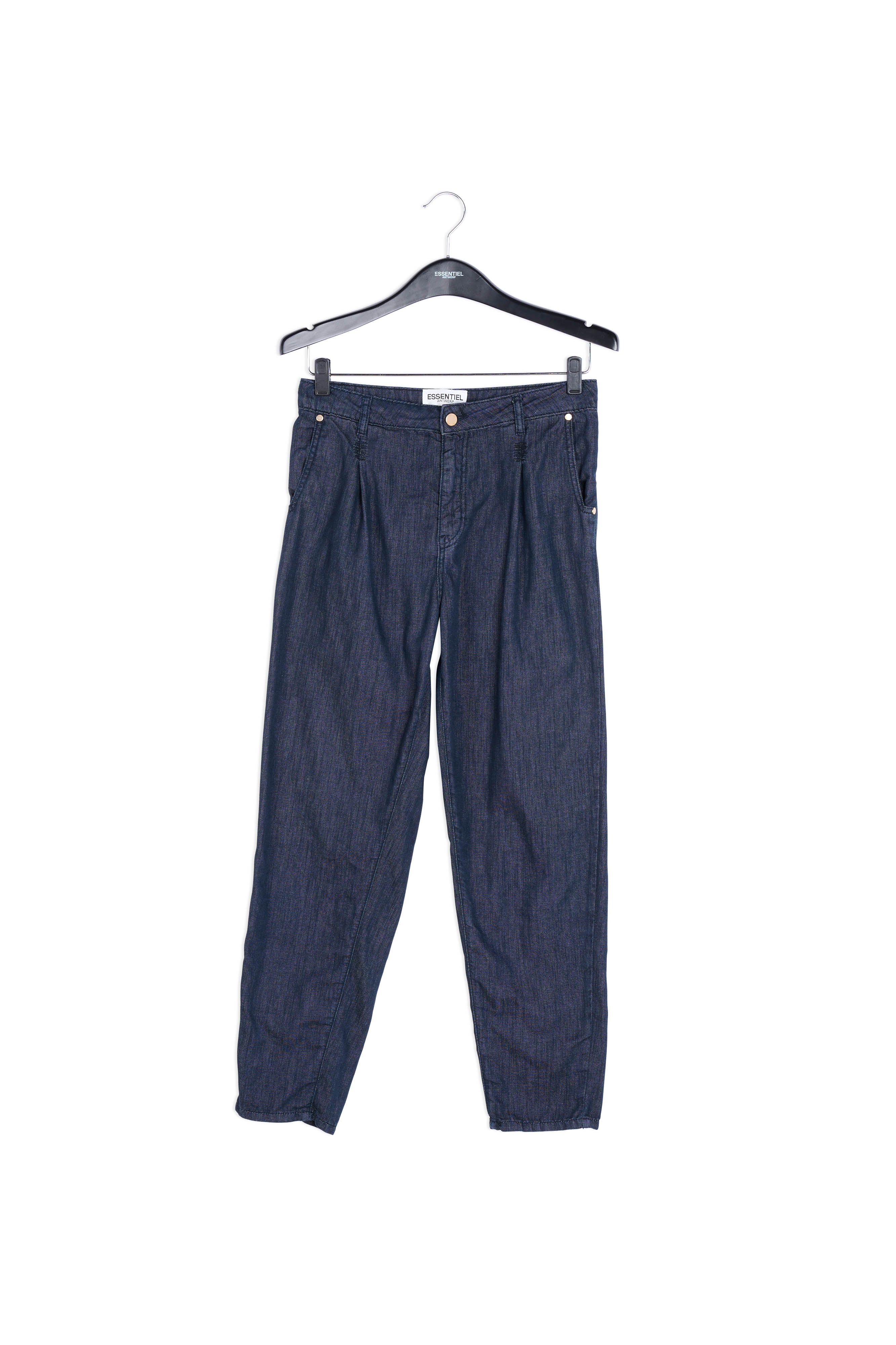 Dark blue loose-fit denim pants RE—SSENTIEL | Essentiel second hand