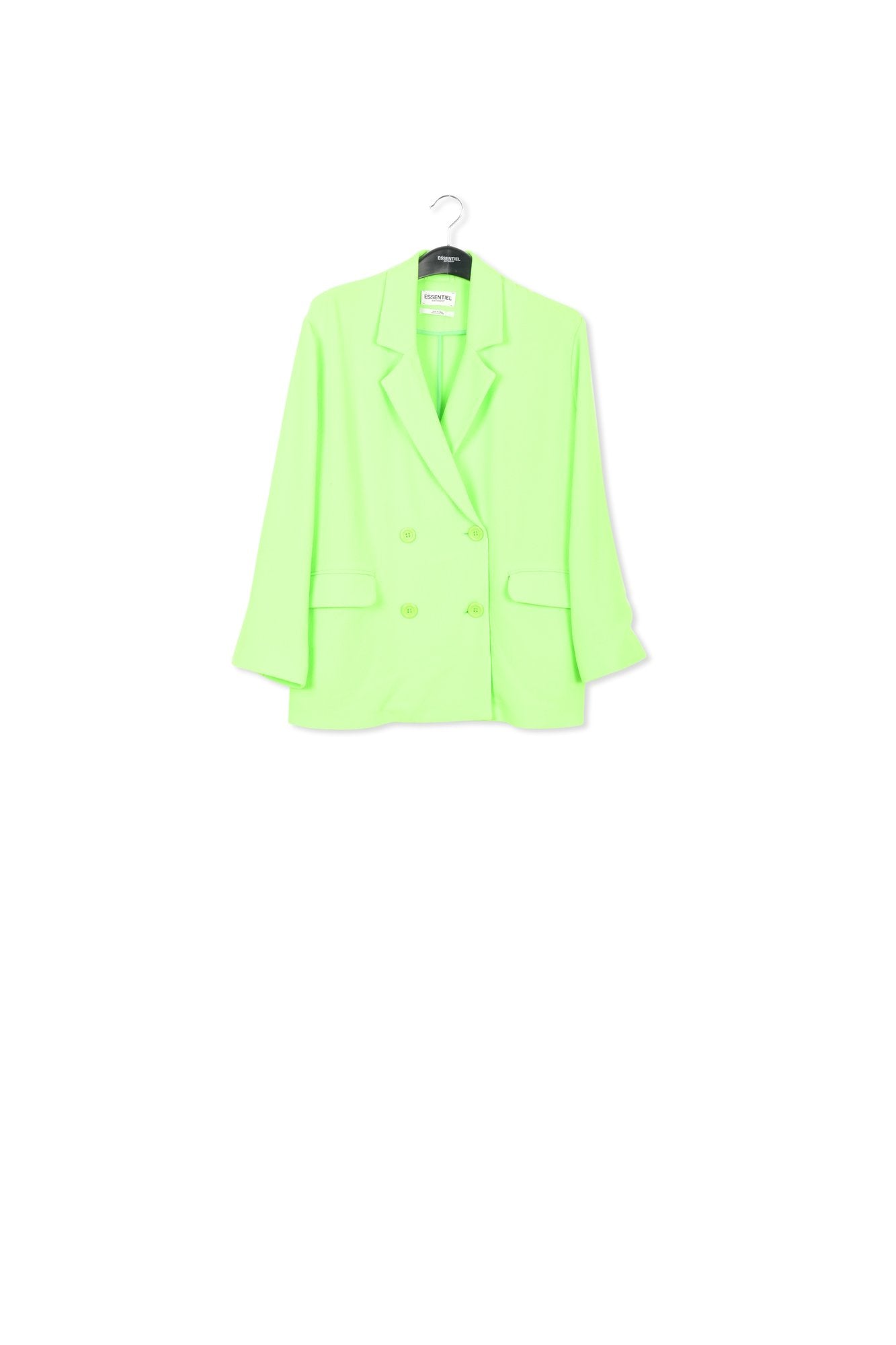 Blazer croisé vert fluo RE—SSENTIEL | Essentiel second hand