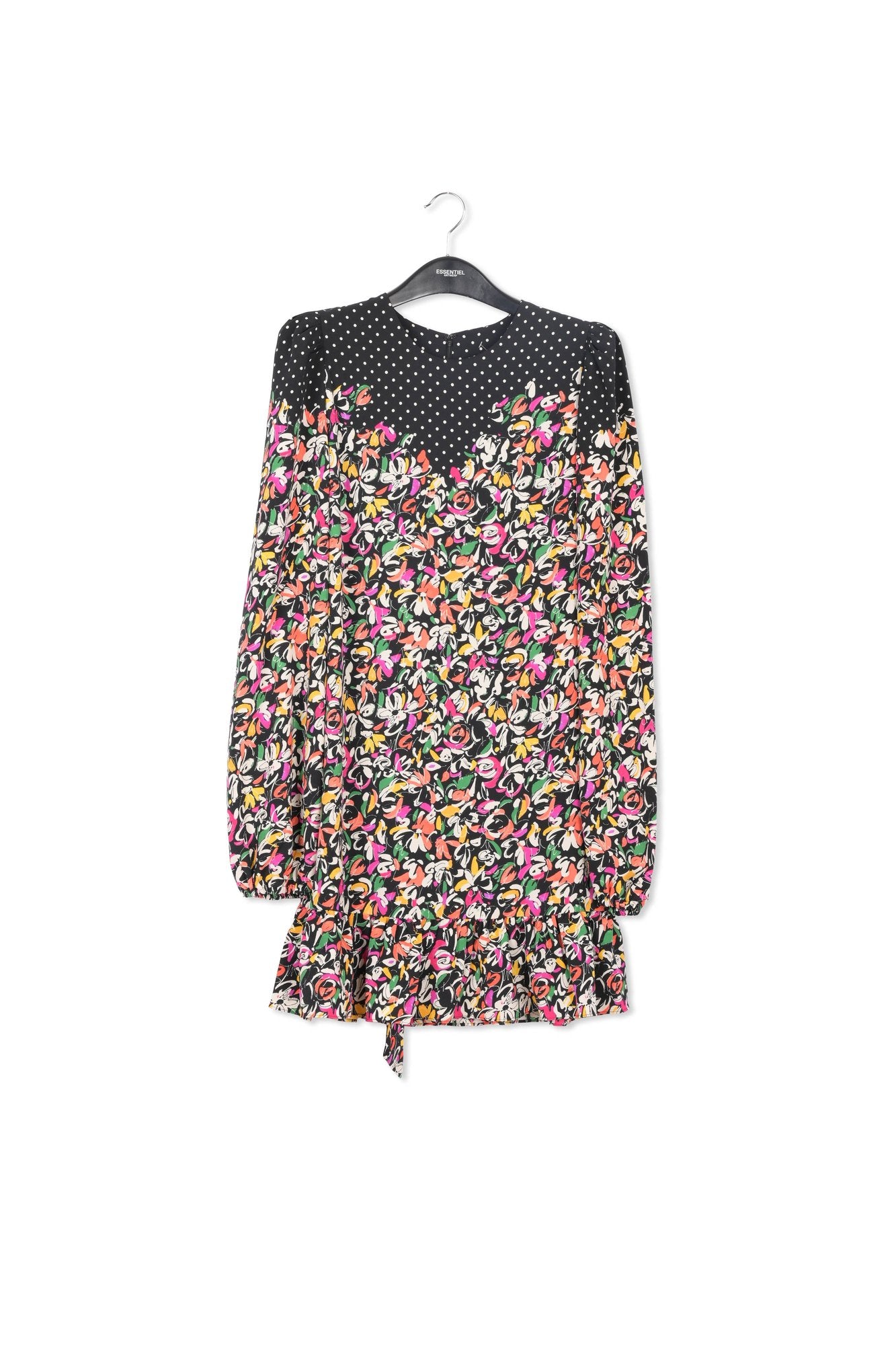 Colorful floral and polka-dot mixed-print dress RE—SSENTIEL | Essentiel second hand
