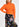 Orange trui met rolkraag en pofschouders Faume - seconde main