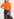 Pull orange col roulé et épaules bouffantes Faume - seconde main