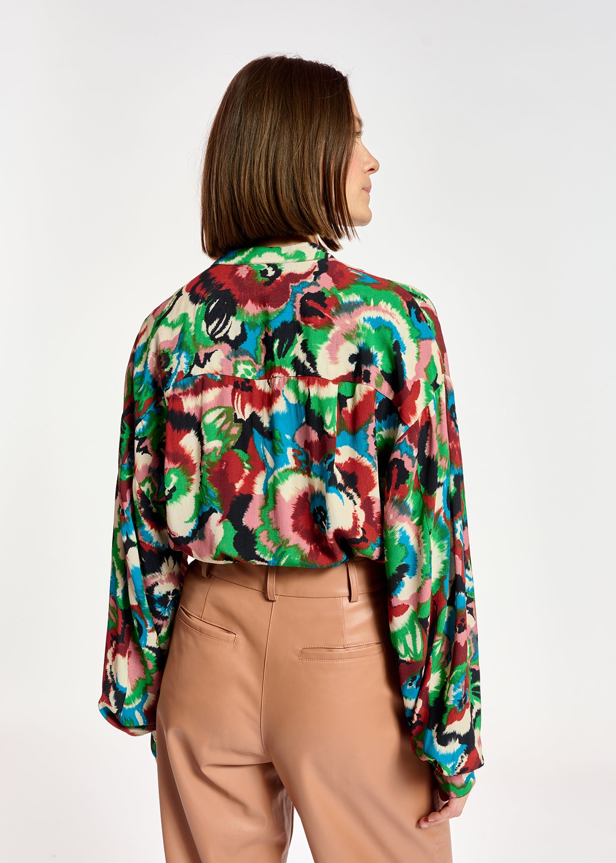 Multicolor floral-print shirt RE—SSENTIEL | Essentiel second hand