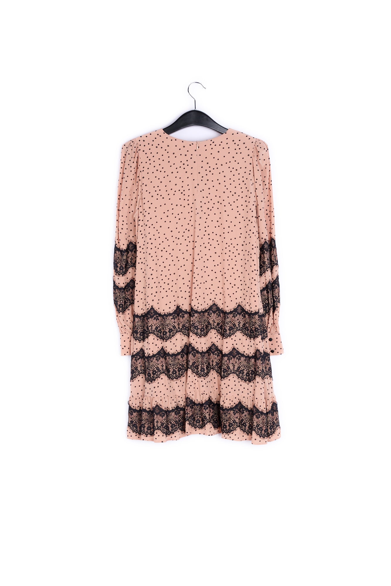 Peach lace-trimmed mini dress RE—SSENTIEL | Essentiel second hand