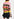 Yellow, pink and black striped knit sweater Faume - seconde main