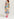 Multicolored graphic striped belted midi dress Faume - seconde main