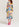 Multicolored graphic striped belted midi dress Faume - seconde main