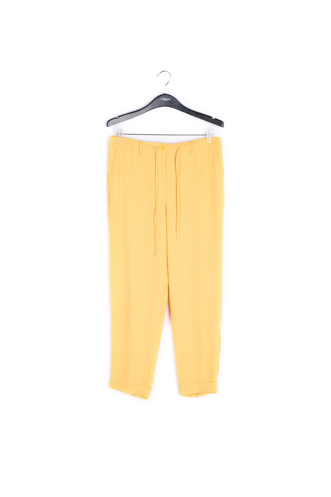 Yellow striped tapered pants RE—SSENTIEL | Essentiel second hand