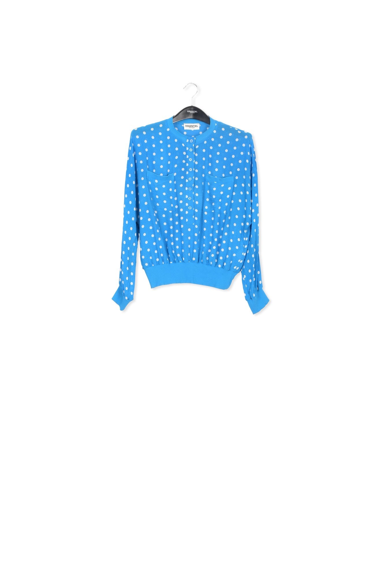 Top ample bleu à pois blancs RE—SSENTIEL | Essentiel second hand