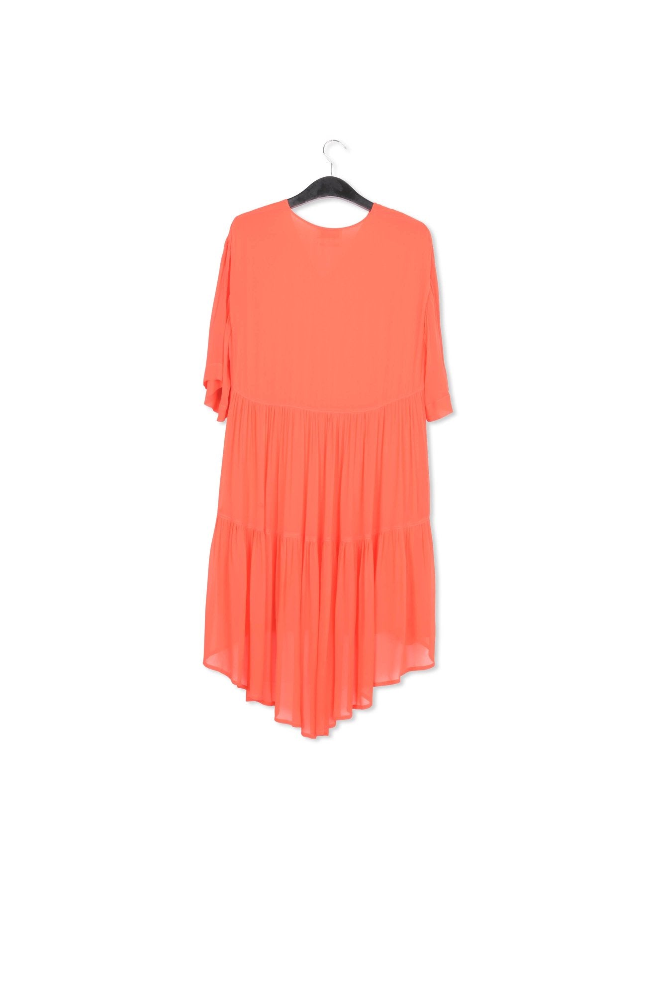 Orange tiered mini dress RE—SSENTIEL | Essentiel second hand