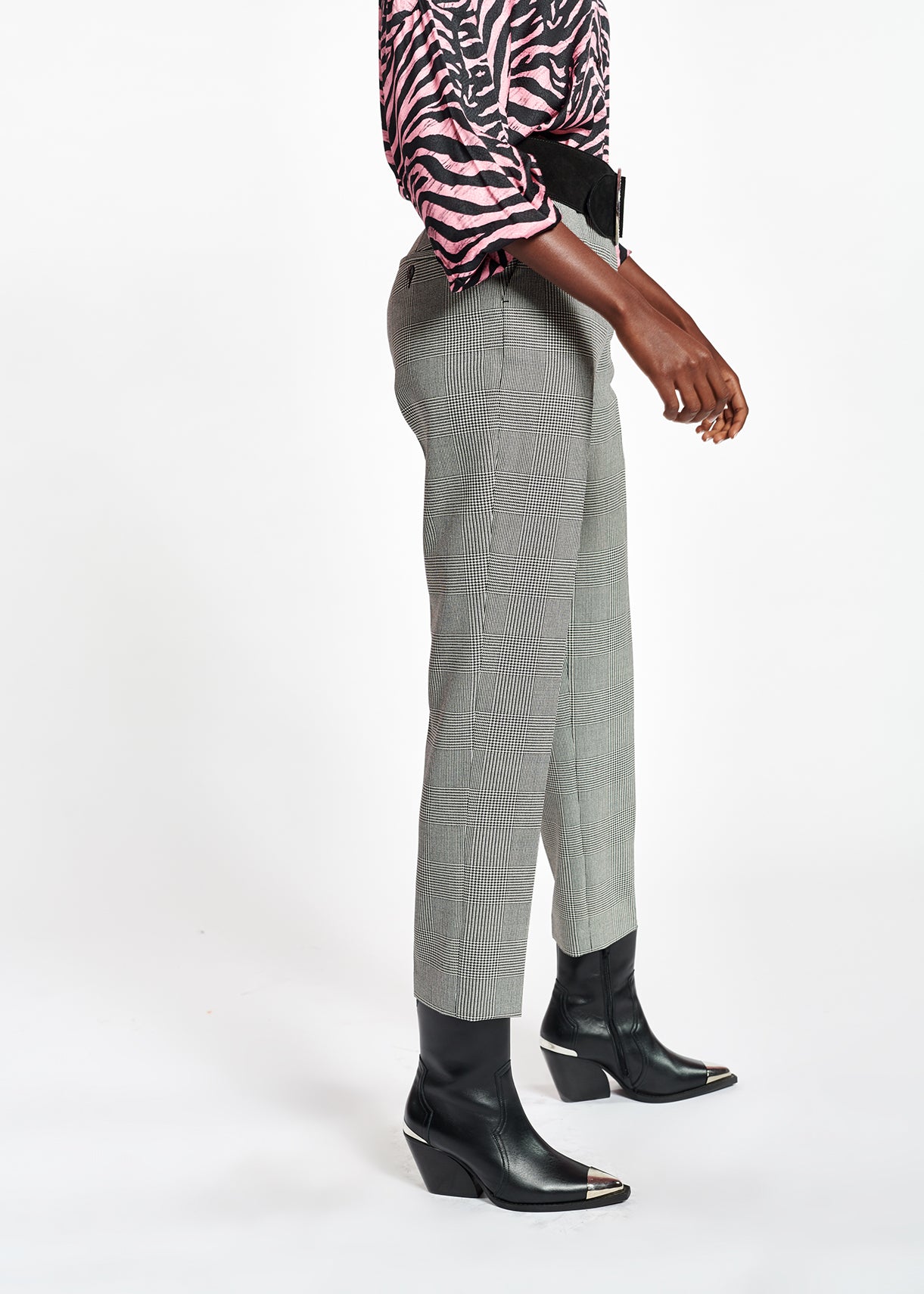 Black and white checked pants RE—SSENTIEL | Essentiel second hand