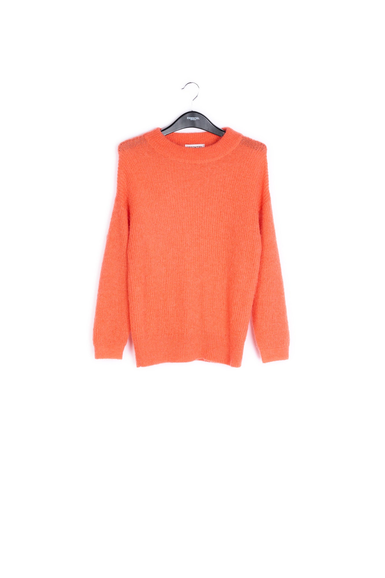 Soft mohair ruffled sweater in light orange RE—SSENTIEL | Essentiel second hand