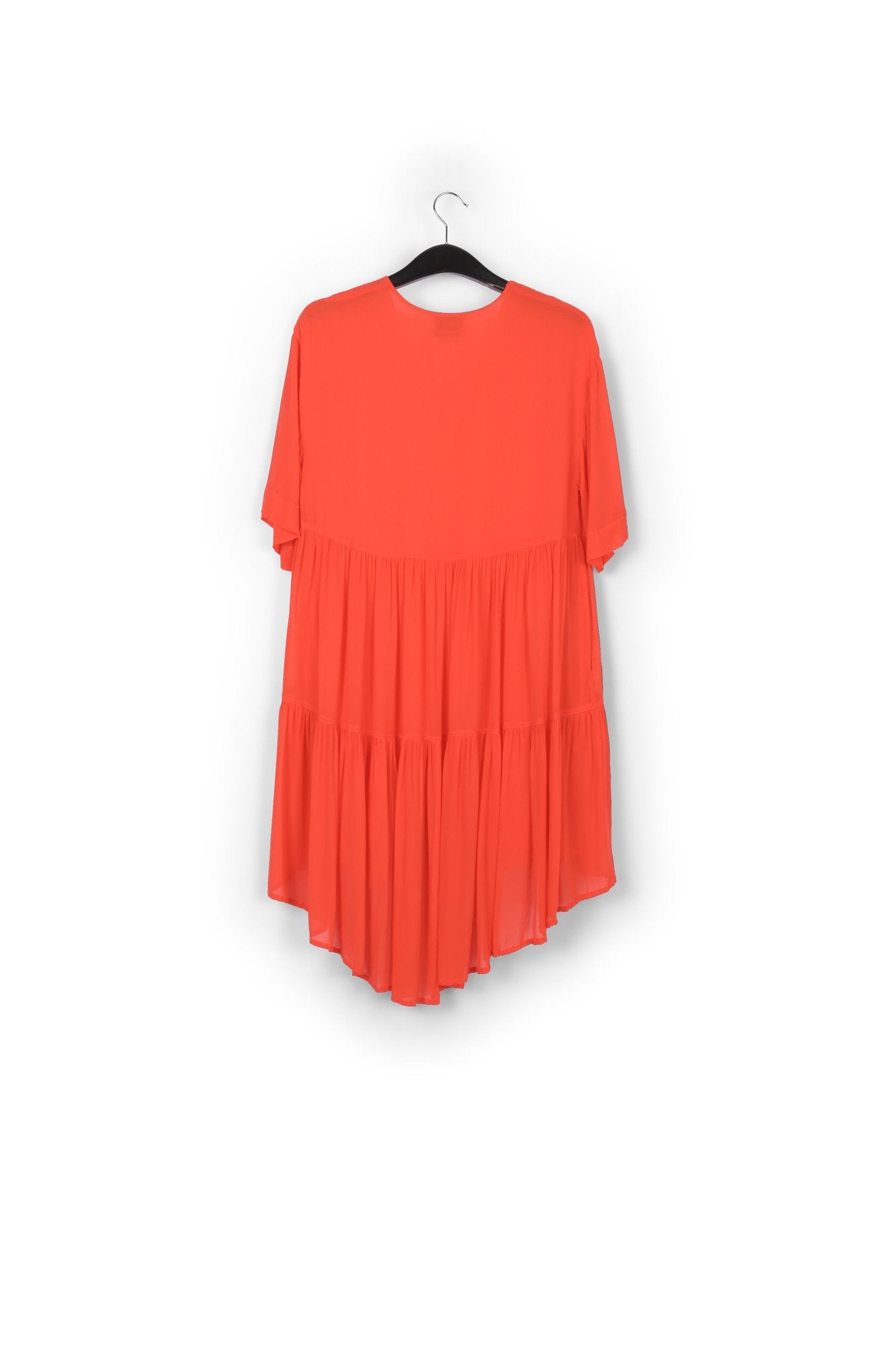 Orange tiered mini dress RE—SSENTIEL | Essentiel second hand