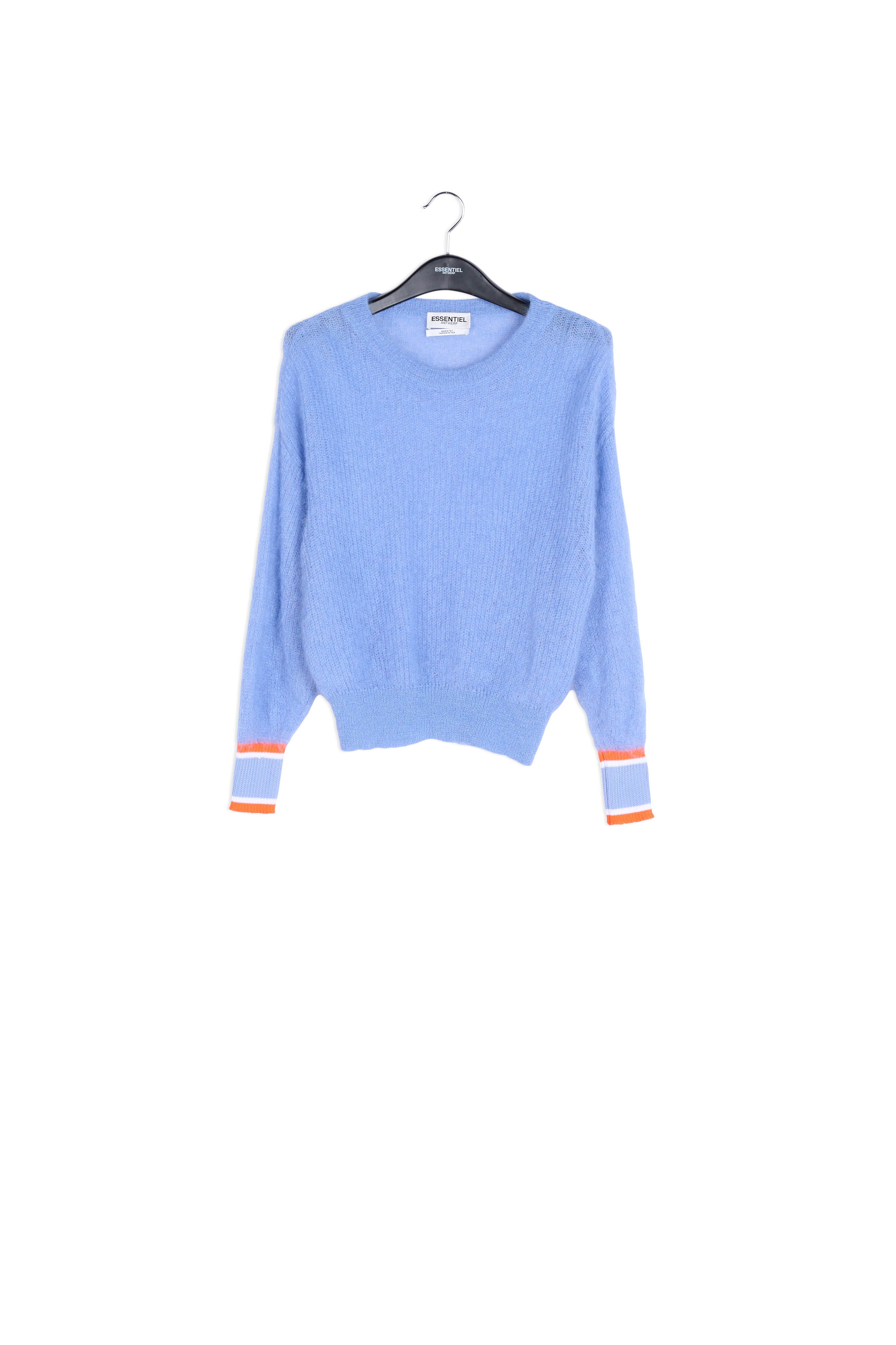 Blue mohair and wool blend sweater RE—SSENTIEL | Essentiel second hand