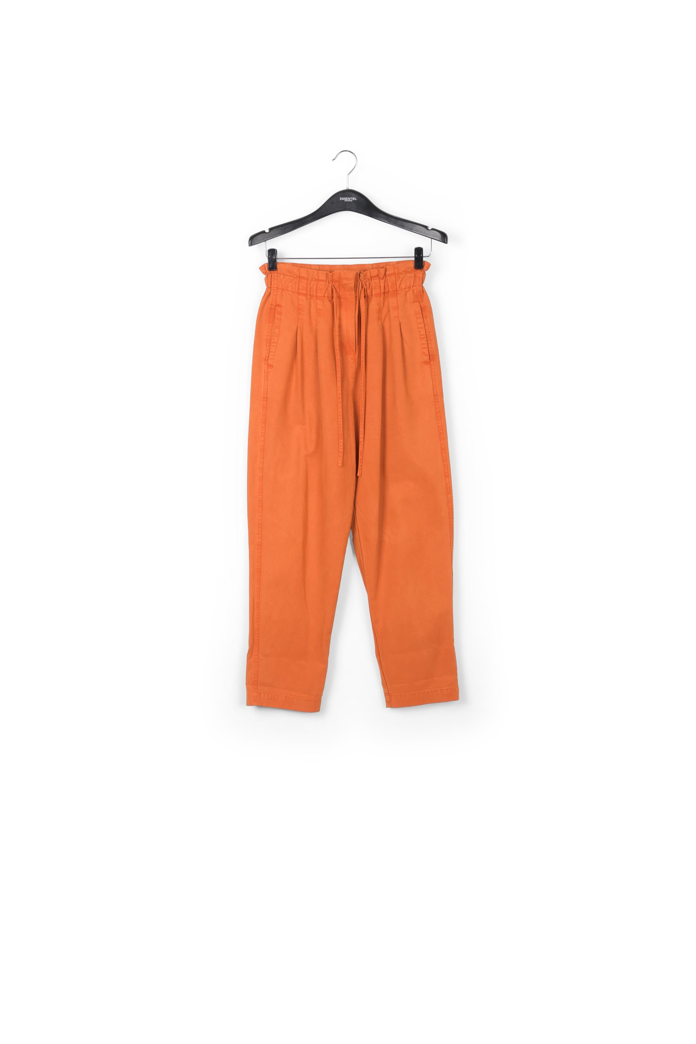 Orange cotton tapered pants RE—SSENTIEL | Essentiel second hand