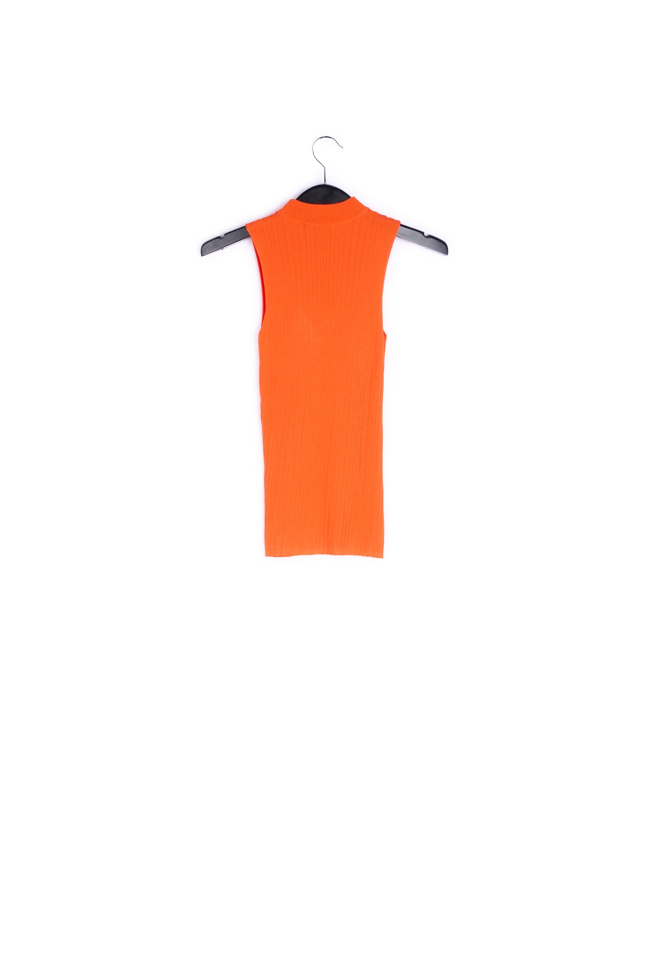 Orange ribbed-knit top RE—SSENTIEL | Essentiel second hand