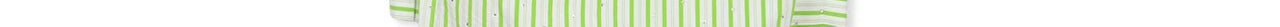 White and green striped cotton shirt with rhinestone embellishments Faume - seconde main