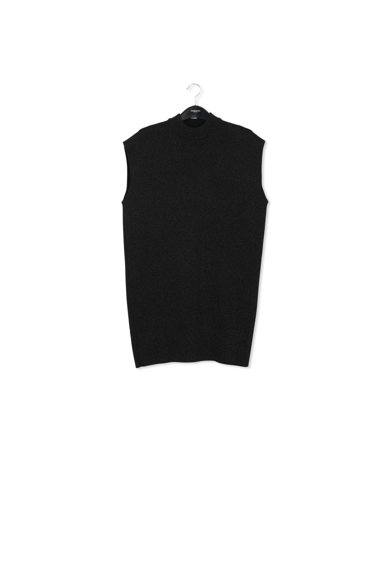 Black lurex knitted dress RE—SSENTIEL | Essentiel second hand