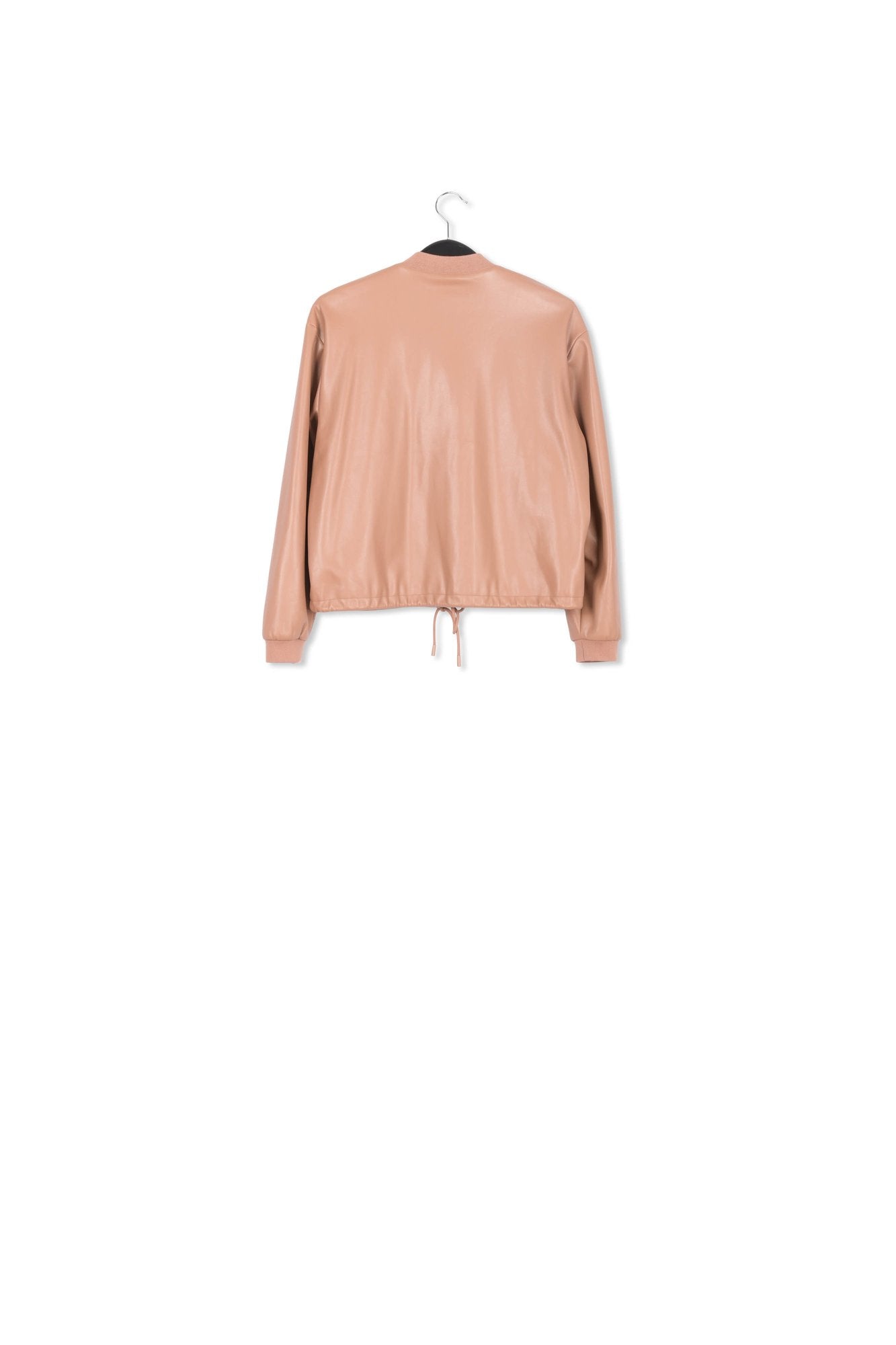 Blouson aviateur en faux cuir brun RE—SSENTIEL | Essentiel second hand