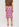 Pink sequin-embroidered A-line skirt Faume - seconde main