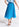Blauwe midirok met witte stippen Faume - seconde main
