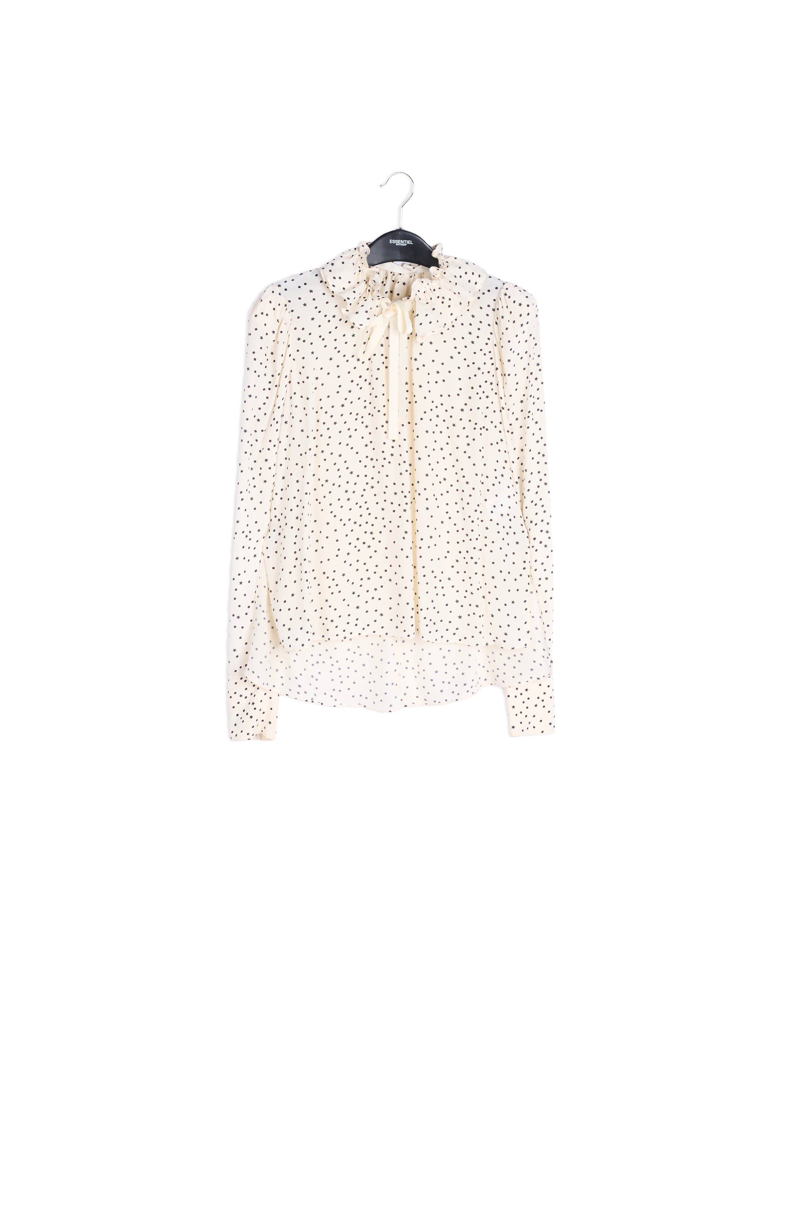 Off-white polka dot top RE—SSENTIEL | Essentiel second hand
