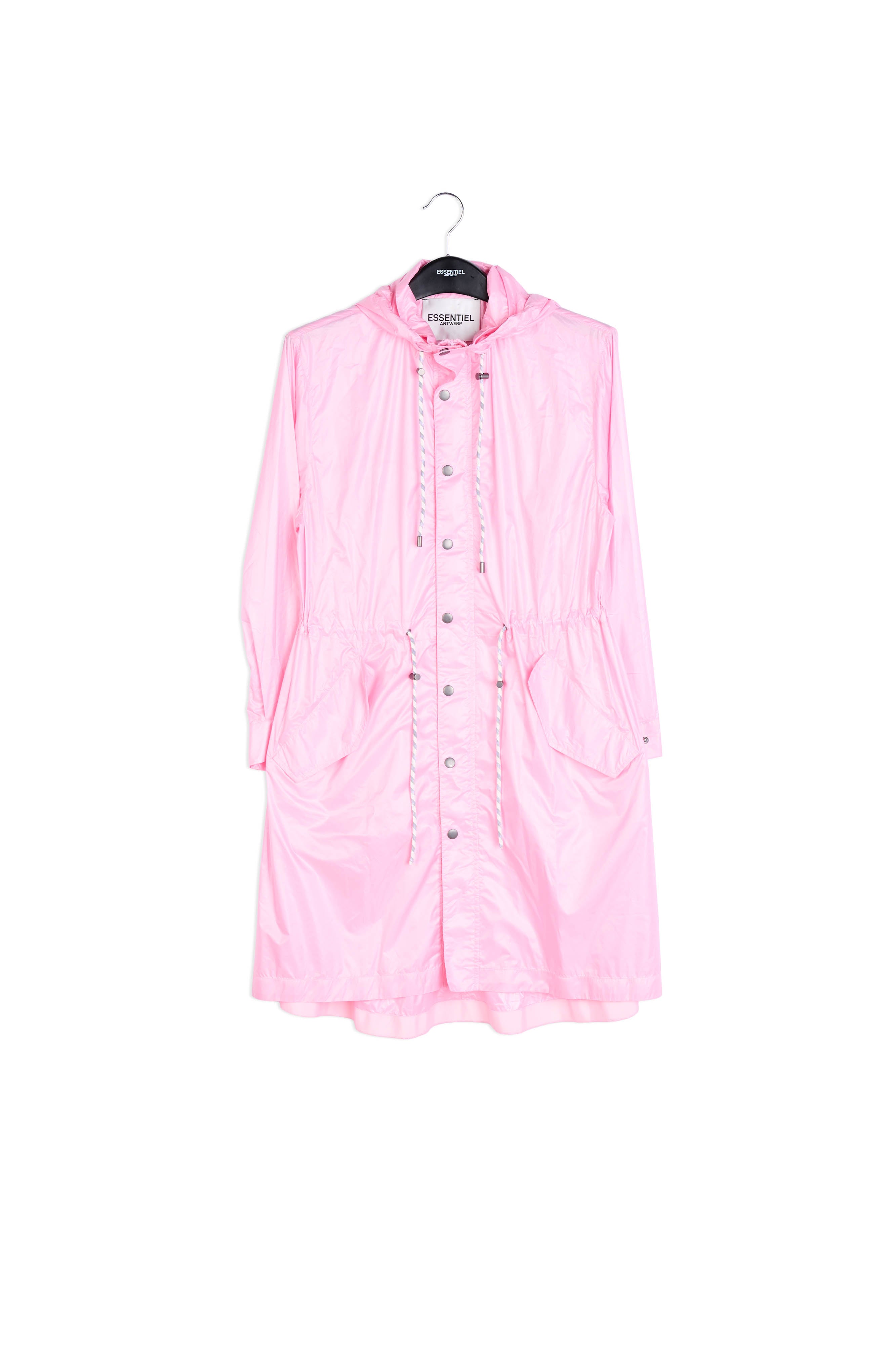 Pink spring rain jacket RE—SSENTIEL | Essentiel second hand