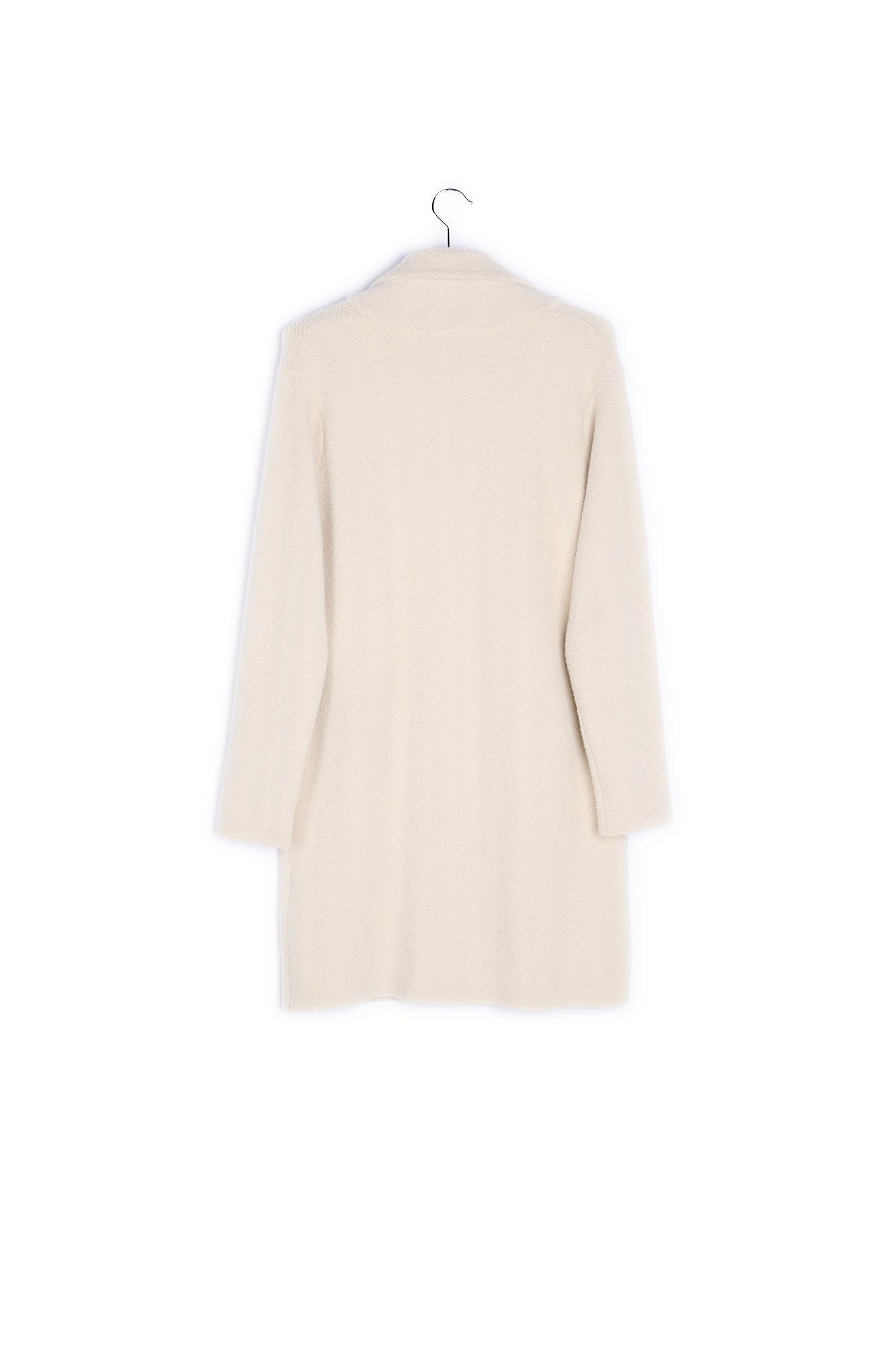 Manteau blanc cassé tricoté RE—SSENTIEL | Essentiel second hand