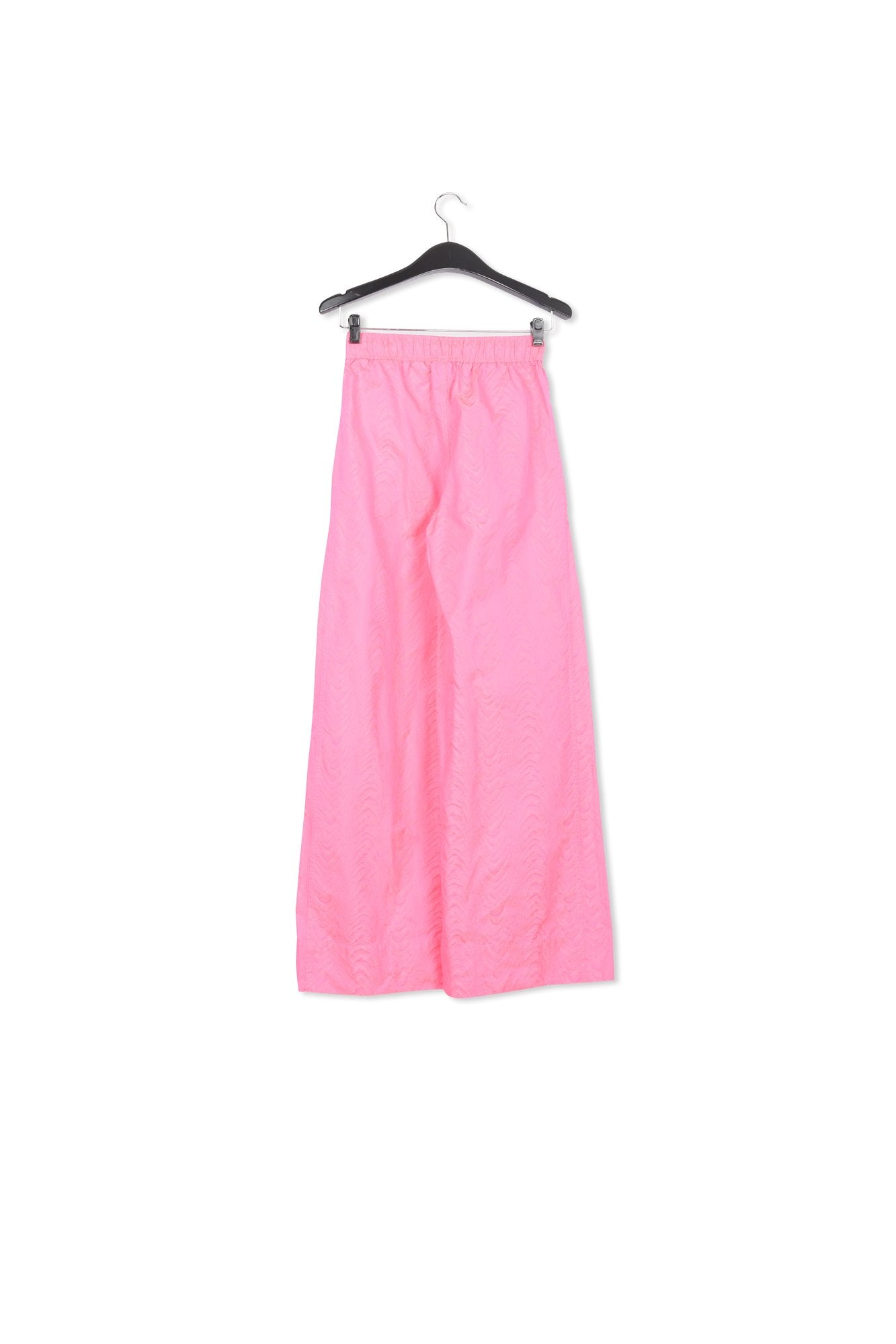 Neon pink jacquard wide-leg pants RE—SSENTIEL | Essentiel second hand