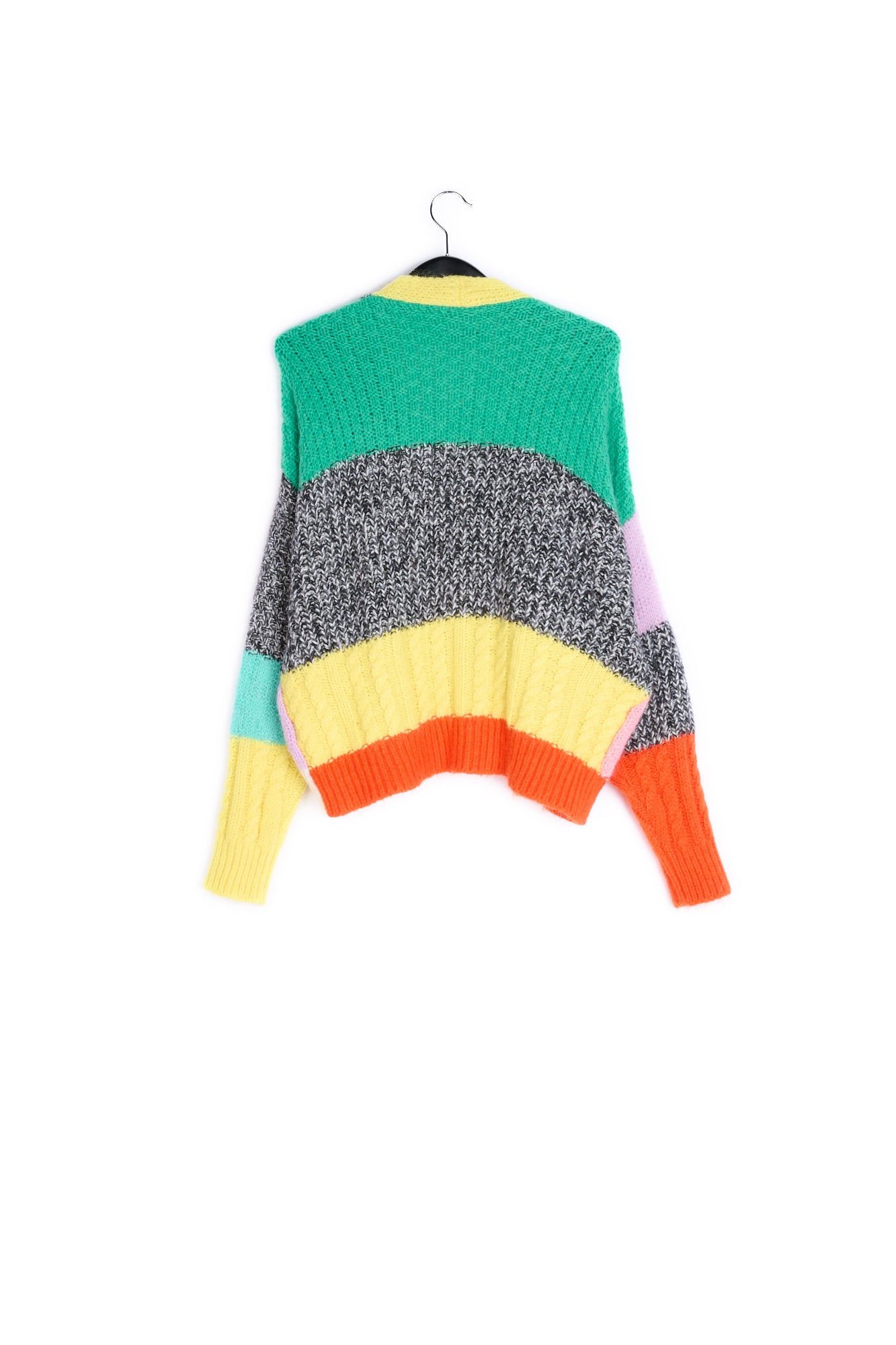 Colorful patchwork knit cardigan RE—SSENTIEL | Essentiel second hand