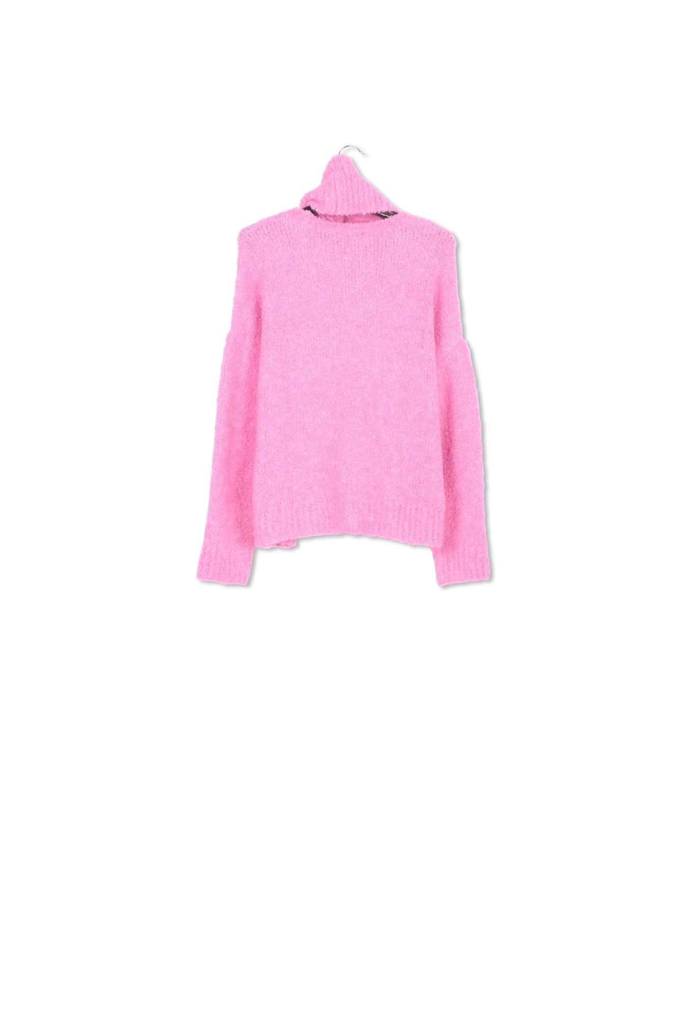 Pink knit sweater with separate collar RE—SSENTIEL | Essentiel second hand