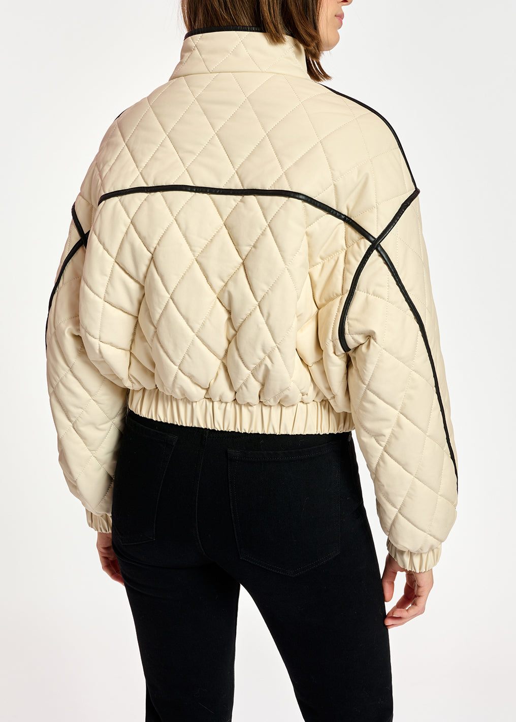 Blouson aviateur raccourci blanc cassé RE—SSENTIEL | Essentiel second hand