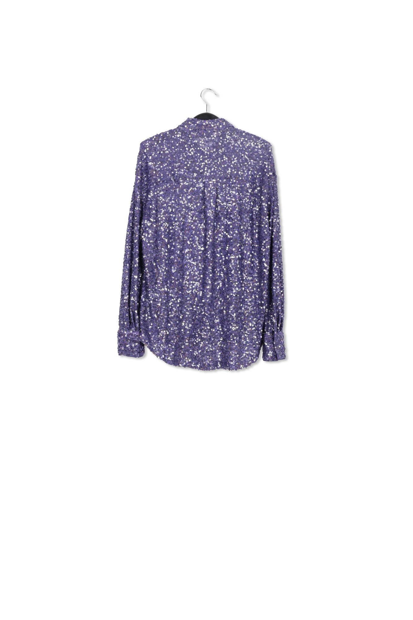 Indigo hemd met pailletten RE—SSENTIEL | Essentiel second hand